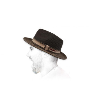 brown fedora water repellent Mac Corleone brown